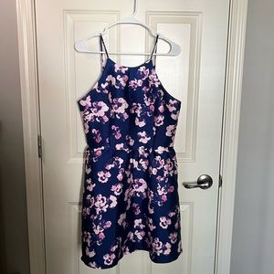 NWOT Nine Britton floral mini dress sz L